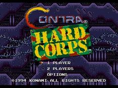 une photo d'Ã©cran de Contra Hard Corps sur Sega Megadrive